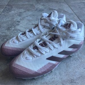 Adidas Freak 20 Carbon Mens Football Cleats Size 6.5 White Maroon EH3448 NFL NEW